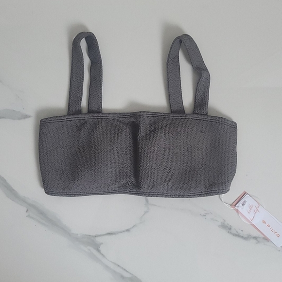 Pilyq Revolve NWT Brand Swim Sand Reef Gray Bikini Set - Picture 3 of 12